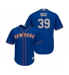 Youth New York Mets #39 Edwin Diaz Authentic Royal Blue Alternate Road Cool Base Baseball Jersey