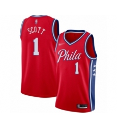 Women's Philadelphia 76ers #1 Mike Scott Swingman Red Finished Basketball Jersey - Statement Edition