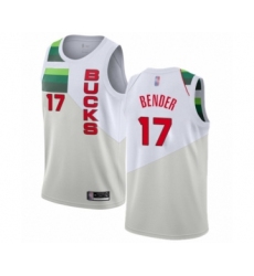 Youth Milwaukee Bucks #17 Dragan Bender White Swingman Jersey - Earned Edition