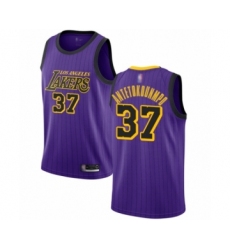 Women's Los Angeles Lakers #37 Kostas Antetokounmpo Swingman Purple Basketball Jersey - City Edition