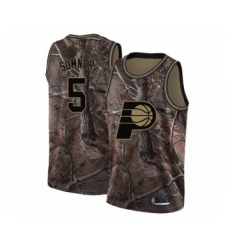 Women's Indiana Pacers #5 Edmond Sumner Swingman Camo Realtree Collection Basketball Jersey