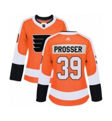 Women's Philadelphia Flyers #39 Nate Prosser Authentic Orange Home Hockey Jersey