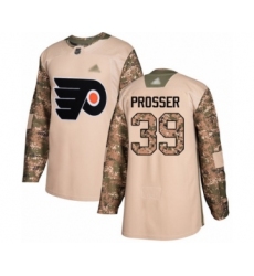 Youth Philadelphia Flyers #39 Nate Prosser Authentic Camo Veterans Day Practice Hockey Jersey