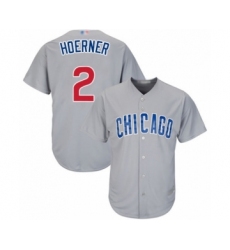 Youth Chicago Cubs #2 Nico Hoerner Authentic Grey Road Cool Base Baseball Player Jersey