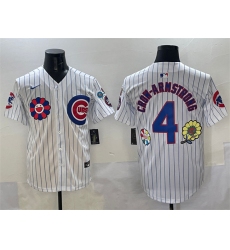 Men's Chicago Cubs #4 Pete Crow-Armstrong White 2025 Tokyo Series Limited Stitched Baseball Jersey