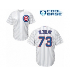 Youth Chicago Cubs #73 Adbert Alzolay Authentic White Home Cool Base Baseball Player Jersey