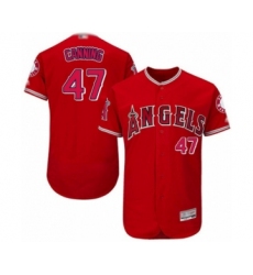 Men's Los Angeles Angels of Anaheim #49 Adalberto Mejia Authentic Red 2016 Father's Day Fashion Flex Base Baseball Player Jersey