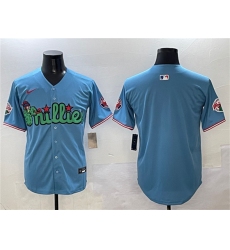 Men's Philadelphia Phillies Blank Light Blue Phanatic Limited Stitched Jersey