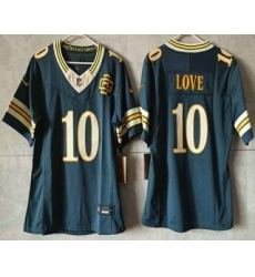 Women's Green Bay Packers #10 Jordan Love Green 2026 FUSE Rivalries Collection Limited Stitched Jersey