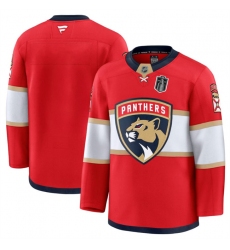 Men's Florida Panthers Blank Red 2025 Stanley Cup Final Stitched Hockey Jersey