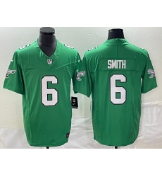 Men's Nike Philadelphia Eagles #6 DeVonta Smith Green 2023 F.U.S.E. Vapor Limited Throwback Stitched Football Jersey