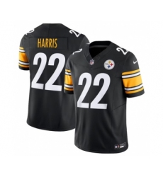 Men's Nike Pittsburgh Steelers #22 Najee Harris Black 2023 F.U.S.E. Vapor Untouchable Limited Stitched Jersey