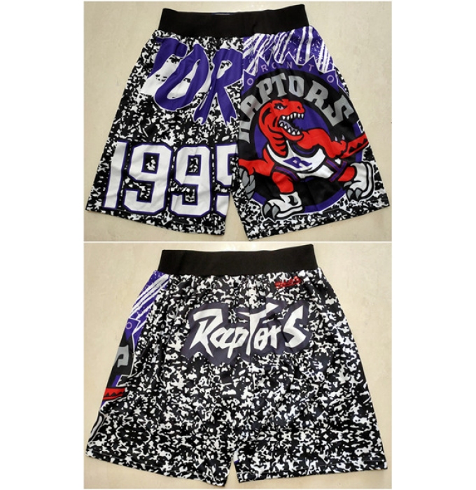 Men's Toronto Raptors Black Mitchell&Ness Shorts (Run Smaller)