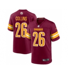 Men's Washington Commanders #26 Landon Collins 2022 Burgundy Game Stitched Jersey