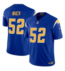 Men's Los Angeles Chargers #52 Khalil Mack Royal 2025 F.U.S.E Vapor Limited Stitched Football Jersey