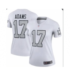 Women's Nike Las Vegas Raiders #17 Davante Adams White Color Rush Limited Stitched Jersey