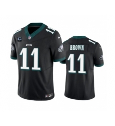 Men's Nike Philadelphia Eagles #11 A. J. Brown Black 2023 F.U.S.E. 4-Star C Vapor Untouchable Limited Football Stitched Jersey