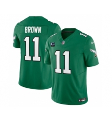 Men's Nike Philadelphia Eagles #11 A. J. Brown Green 2023 F.U.S.E. 1-Star C Vapor Untouchable Limited Football Stitched Jersey