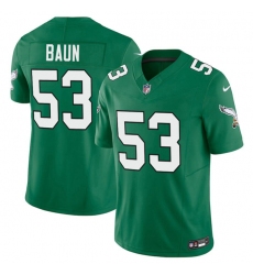 Men's Philadelphia Eagles #53 Zack Baun Kelly Green 2025 F.U.S.E. Vapor Untouchable Limited Football Stitched Jersey