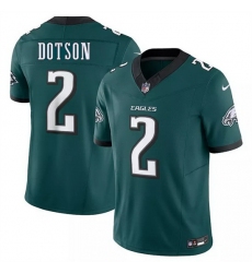 Youth Philadelphia Eagles #2 Jahan Dotson Green 2025 New F U S E Vapor Untouchable Limited Stitched Football Jersey