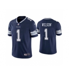 Men's Dallas Cowboys #1 Cedrick Wilson Navy Vapor Limited Stitched Jersey