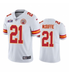 Youth Kansas City Chiefs #21 Trent McDuffie White 2023 F U S E Vapor Untouchable Limited Stitched 2024 Super Bowl LVIII Jersey