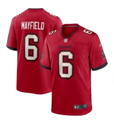 Men's Tampa Bay Buccaneers #6 Baker Mayfield Nike Red Team Game Jersey