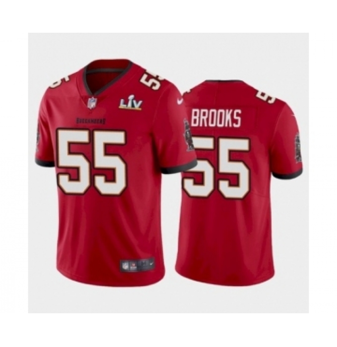 Men's Tampa Bay Buccaneers #55 Derrick Brooks Red Super Bowl LV Jersey