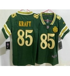 Women's Green Bay Packers #85 Tucker Kraft Green 2026 Vapor Rivalries Collection Limited Stitched Jersey