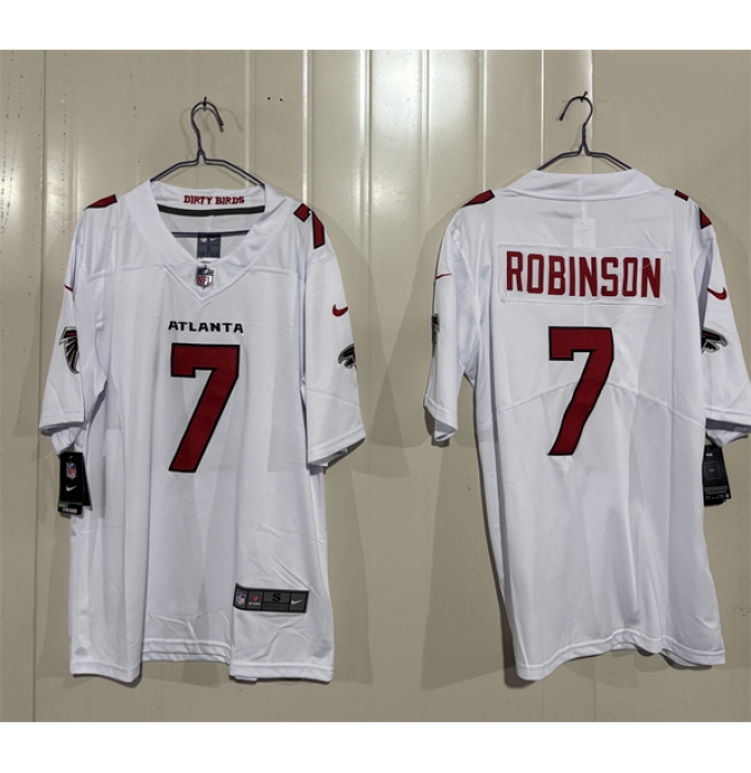 Men's Atlanta Falcons #7 Bijan Robinson White 2026 New Vapor Untouchable Limited Football Stitched Jersey