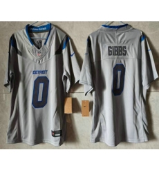 Women's Detroit Lions #0 Jahmyr Gibbs Grey 2026 FUSE Rivalries Collection Limited Stitched Jersey
