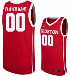 Men's Houston Cougars Active Player Custom Red Stitched Basketball Jersey