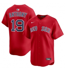 Men's Boston Red Sox #19 Roman Anthony Red 2024 Alternate Limited Stitched Jersey