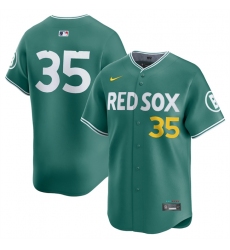 Men's Boston Red Sox #35 Garrett Crochet Green 2025 City Connect Limited Stitched Baseball Jersey