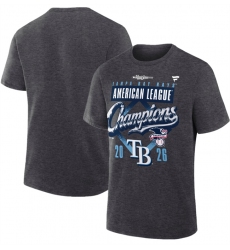 Men's Tampa Bay Rays Heather Charcoal 2026 League Champions Locker Room T-Shirt