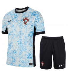 Men's Portugal Soccer Replica Away Euro 2024 Jersey Suit