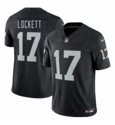 Men's Las Vegas Raiders #17 Tyler Lockett Black 2025 F.U.S.E. Vapor Untouchable Limited Stitched Football Jersey