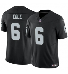 Men's Las Vegas Raiders #6 A.J. Cole Black 2025 F.U.S.E. Vapor Untouchable Limited Football Stitched Jersey