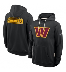 Men's Washington Commanders Black Sideline Standard Issue Initial Home Dri-FIT Pullover Hoodie