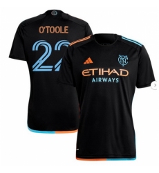 Men's New York City FC Kevin O'Toole adidas Black 2024 24 7 Kit Replica Player Jersey