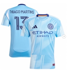 Men's New York City FC Thiago Martins adidas Light Blue 2025 The Excelsior Kit Replica Player Jersey