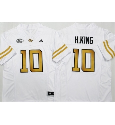 Men's Georgia Tech Yellow Jackets #10 Haynes King White F.U.S.E. Limited Stitched Jersey