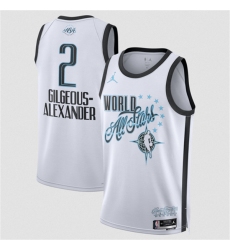 Men's 2026 All-Star #2 Shai Gilgeous-Alexander White Stitched Basketball Jersey