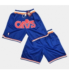 Men's Cleveland Cavaliers Blue Shorts(Run Small)