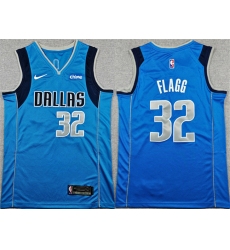 Men's Dallas Mavericks #32 Cooper Flagg Blue 2025 Icon Edition Stitched Basketball Jersey