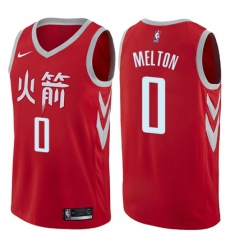 Women's Nike Houston Rockets #0 De'Anthony Melton Swingman Red NBA Jersey - City Edition