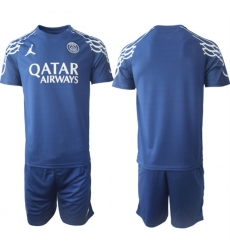 Men's Paris Saint-Germain Custom 2025 Navy Home Soccer Jersey Suit