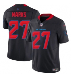 Men's Houston Texans #27 Woody Marks Navy 2nd Alternate 2025 F.U.S.E. Vapor Limited Football Stitched Jersey