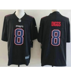 Men's New England Patriots #10 Drake Maye Limited Black Fashion Vapor Jersey