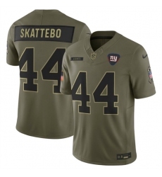 Men's New York Giants #44 Cam Skattebo Olive 2025 F.U.S.E. Salute to Service Limited Football Stitched Jersey